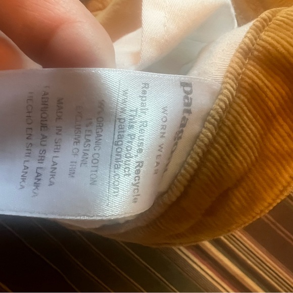 Patagonia corduroy pants Sz 10 gold - Picture 6 of 6